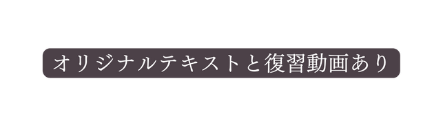 オリジナルテキストと復習動画あり