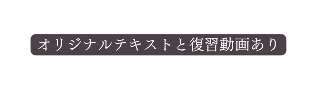 オリジナルテキストと復習動画あり